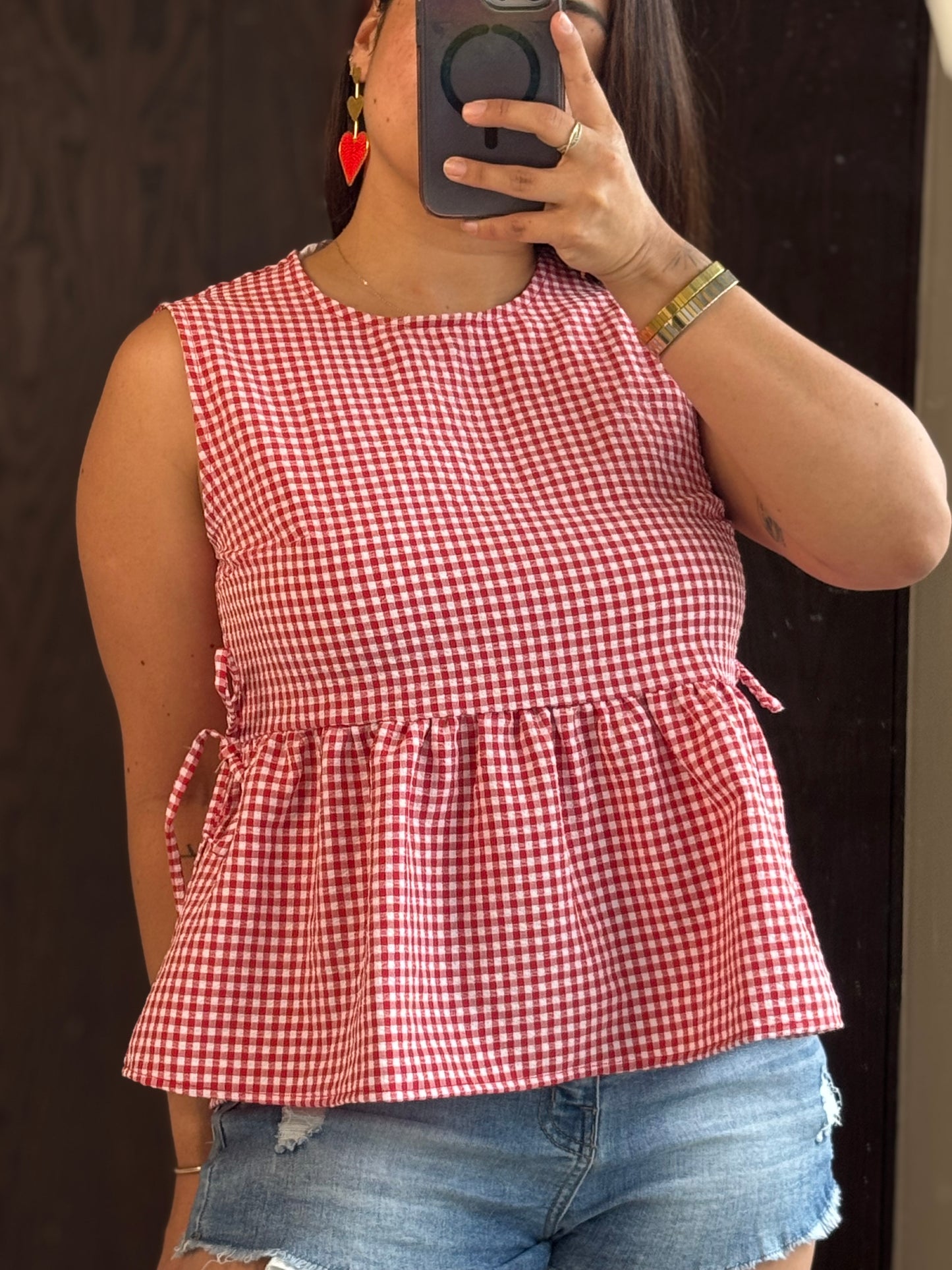 BLUSA SISA CUADROS