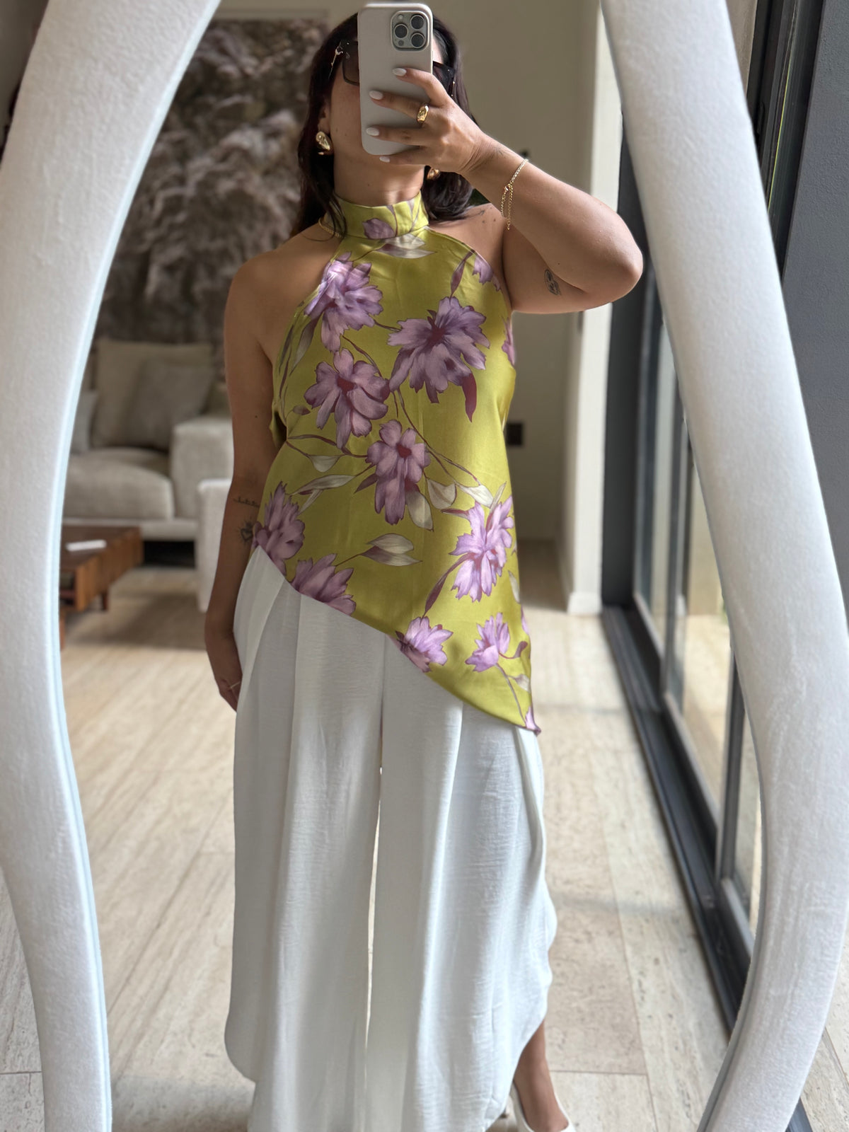 BLUSA SEDA FLORES