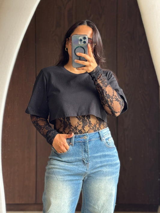 BODY ENCAJE CON PLAYERA