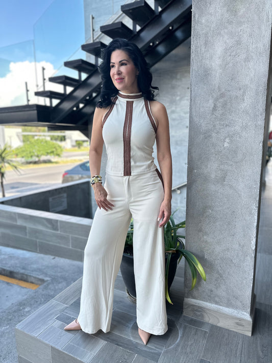 SET LIGERO BLUSA HALTER