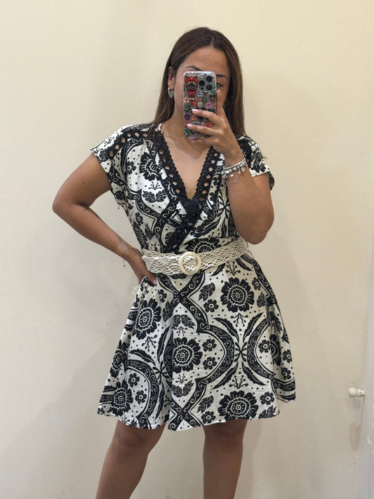 VESTIDO VERANO FORMAS CON CINTURON