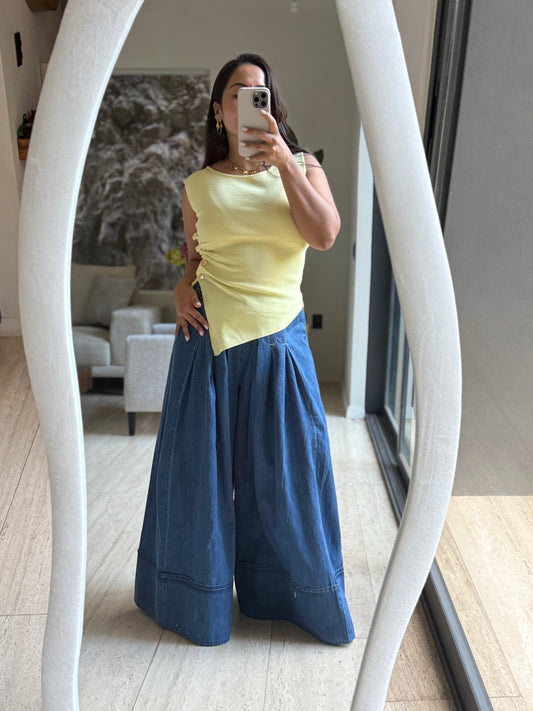PANTALON MEZCLILLA SUELTO
