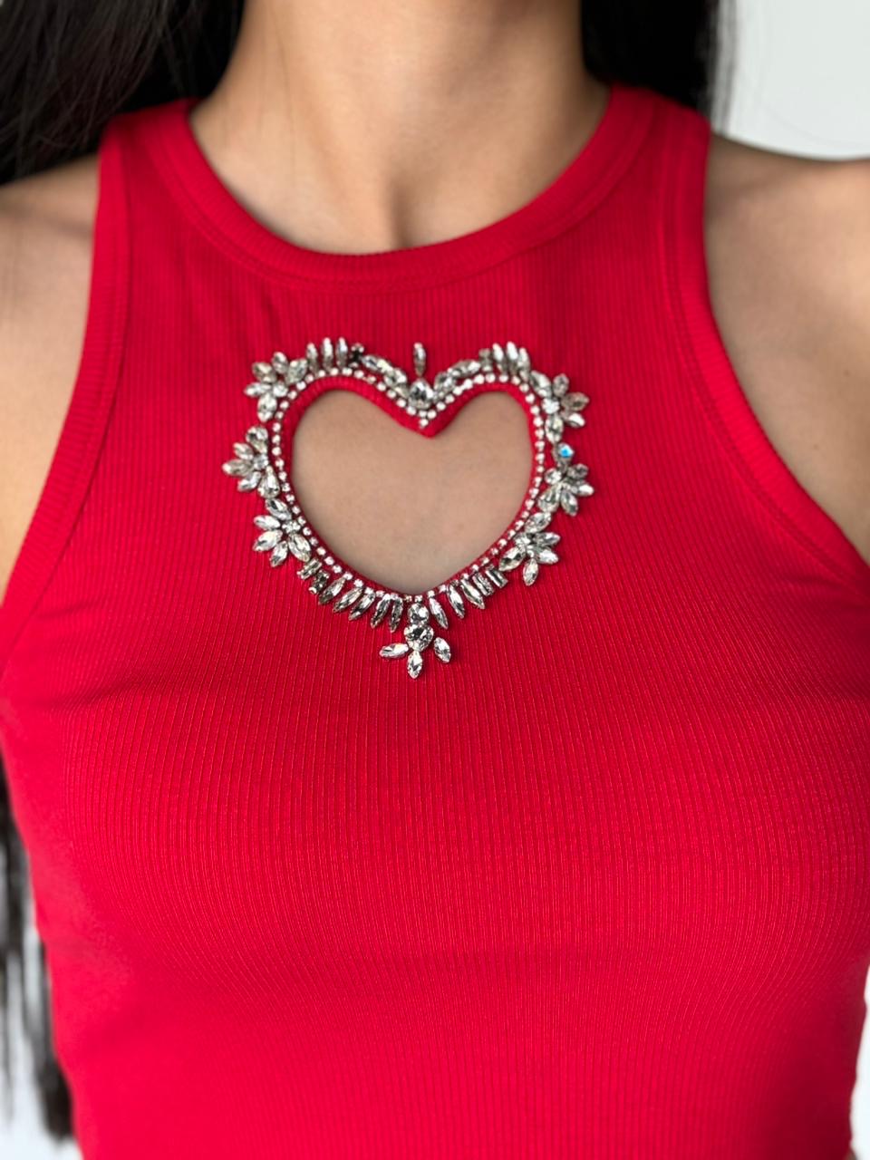 BLUSA CORAZÓN ROJO