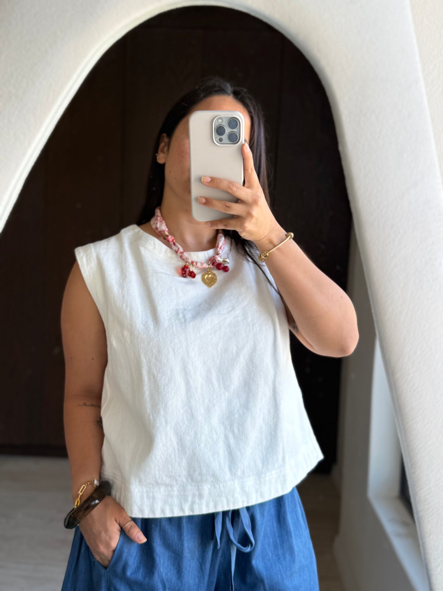 BLUSA MEZCLILLA BOX
