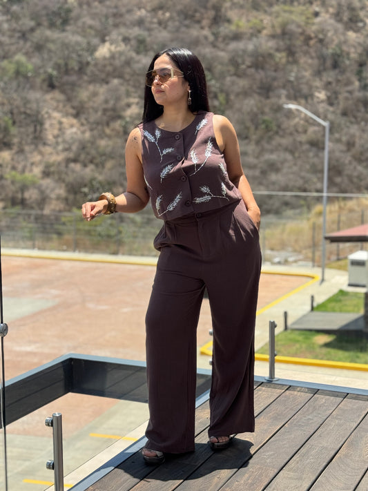 SET LINO HOJAS DE BRILLOS