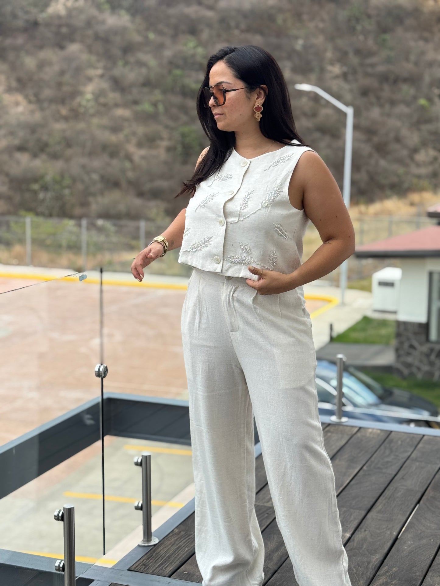 SET LINO HOJAS DE BRILLOS