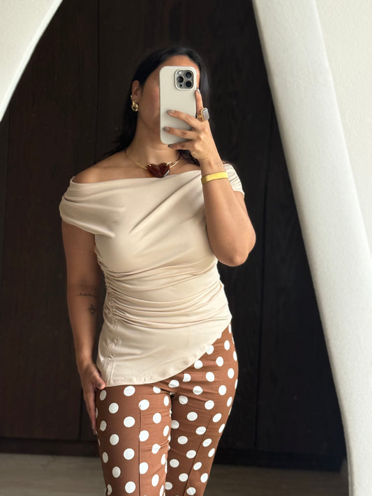 BLUSA FRUNCIDA COSTADO