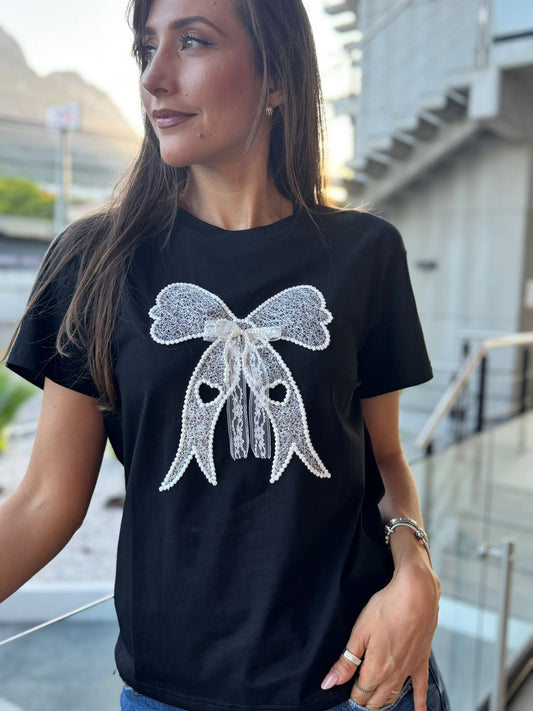 PLAYERA MOÑO PERLA